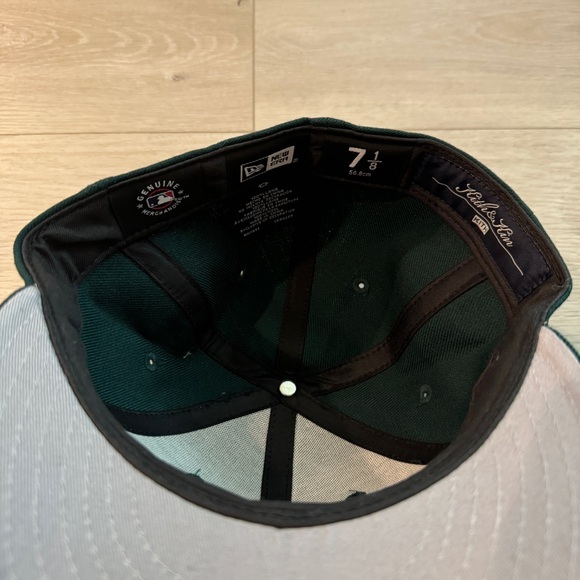 Kith New Era Fitted LA Dodgers Low Profile Hat Sz 7 1/8 Green Baseball Cap - Picture 2 of 4